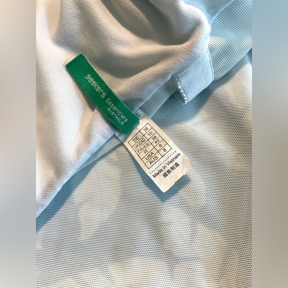 Seekers Australia One Piece Tropical Leaves Blue White Swimsuit Women’s 6‎ NWOT - Picture 4 of 10